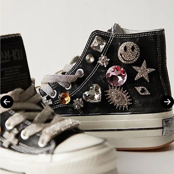 NAN-KU couture Embellished Found things High-Top Sneakers - Picture 2 of 8